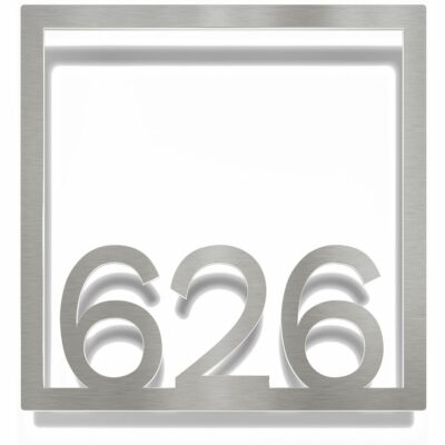 Edelstahl Zimmernummer / Design Z-04-XXX-E<span> - </span>626