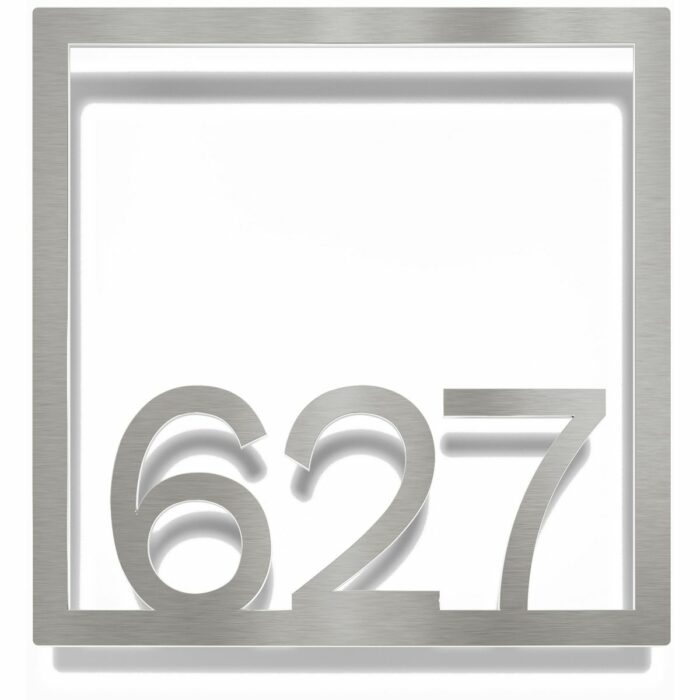 Edelstahl Zimmernummer / Design Z-04-XXX-E<span> - </span>627