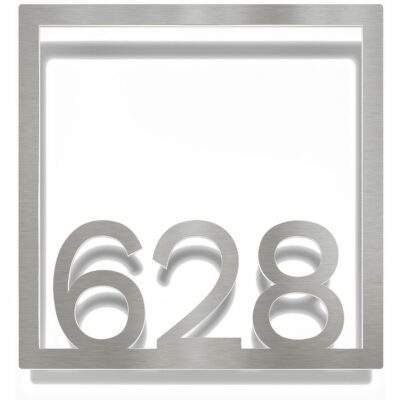 Edelstahl Zimmernummer / Design Z-04-XXX-E<span> - </span>628