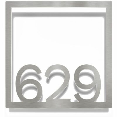 Edelstahl Zimmernummer / Design Z-04-XXX-E<span> - </span>629
