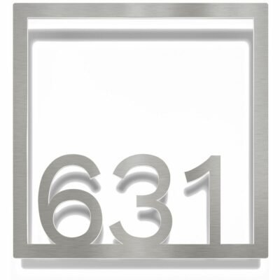 Edelstahl Zimmernummer / Design Z-04-XXX-E<span> - </span>631