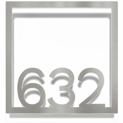 Edelstahl Zimmernummer / Design Z-04-XXX-E<span> - </span>632