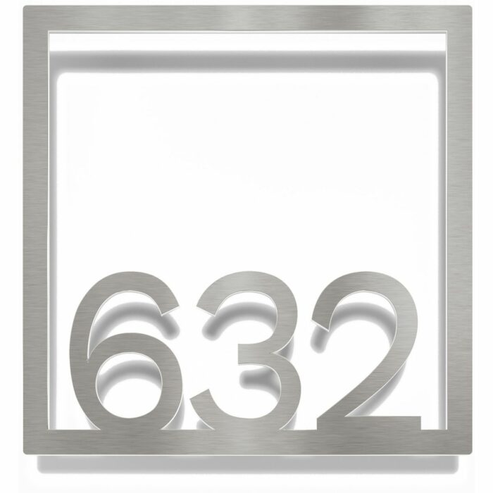 Edelstahl Zimmernummer / Design Z-04-XXX-E<span> - </span>632