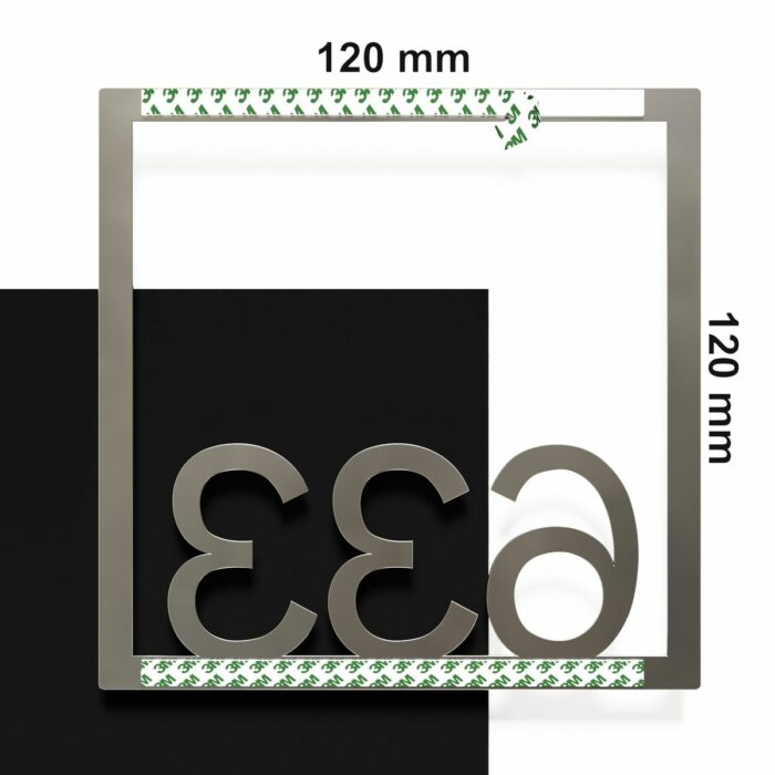 Edelstahl Zimmernummer / Design Z-04-XXX-E<span> - </span>633 - Image 4