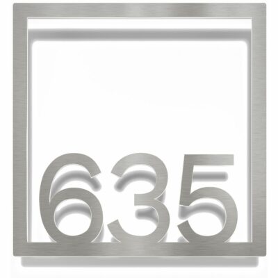 Edelstahl Zimmernummer / Design Z-04-XXX-E<span> - </span>635