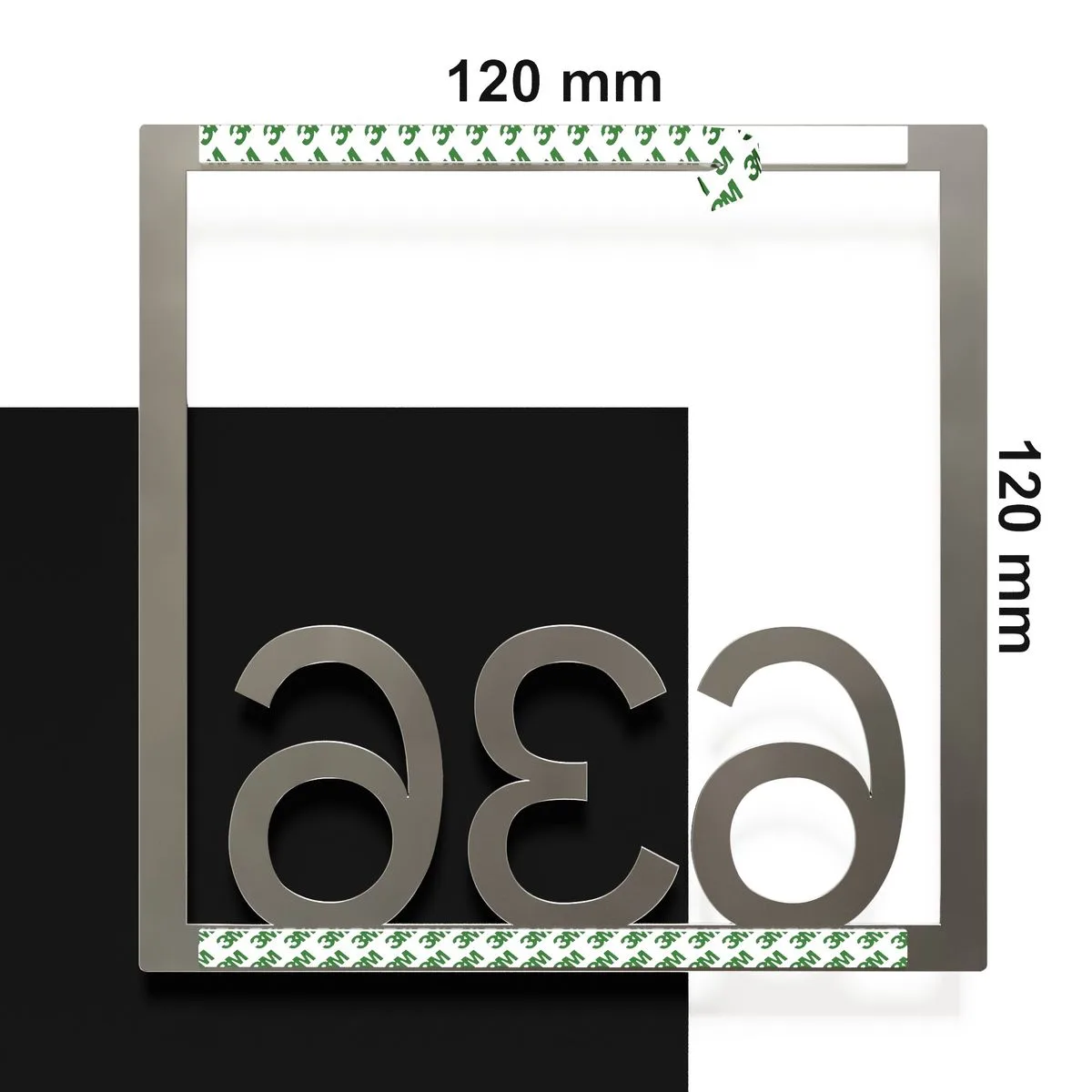 Edelstahl Zimmernummer / Design Z-04-XXX-E<span> - </span>636 – Bild 4