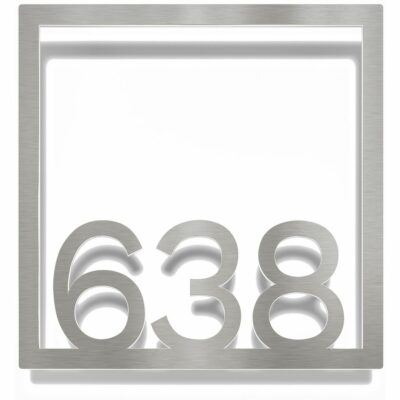 Edelstahl Zimmernummer / Design Z-04-XXX-E<span> - </span>638