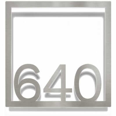 Edelstahl Zimmernummer / Design Z-04-XXX-E<span> - </span>640