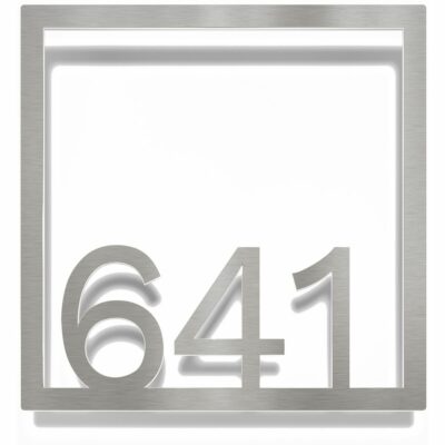 Edelstahl Zimmernummer / Design Z-04-XXX-E<span> - </span>641