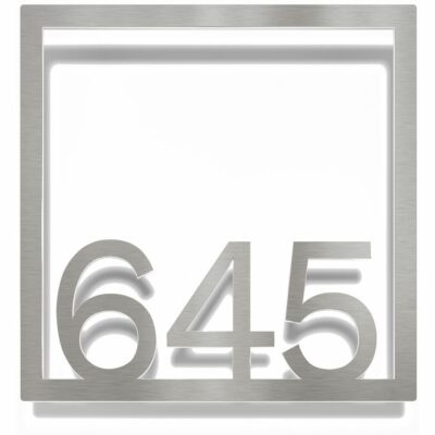 Edelstahl Zimmernummer / Design Z-04-XXX-E<span> - </span>645